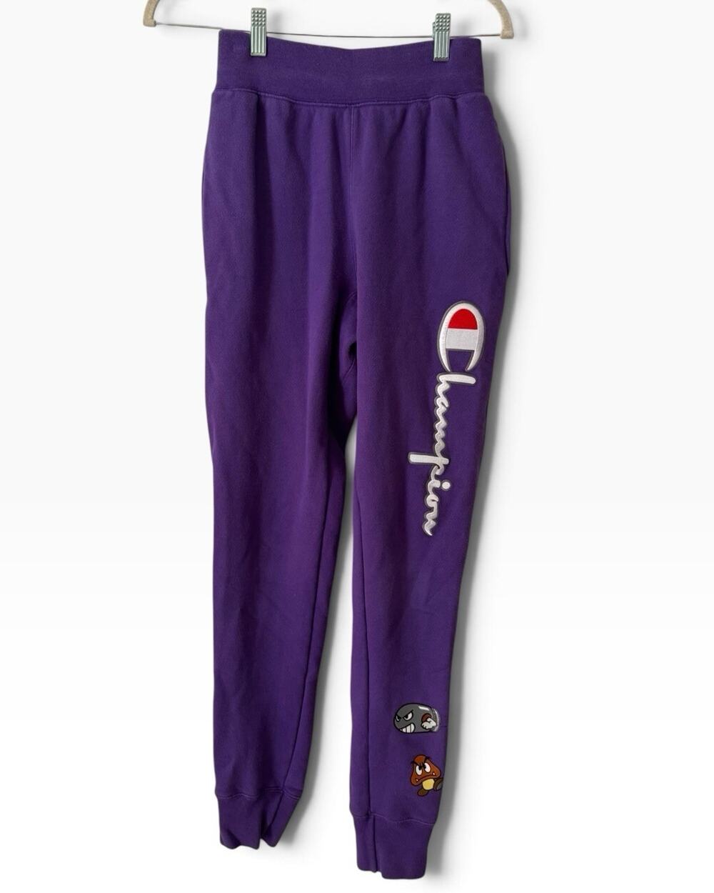 Champion Purple Reverse Weave Mario Game Sweatpant Joggers Men’s XS